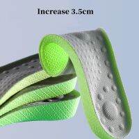 New Massage Increase Insole For Shoes Men Women Antibacterial Deodorant Breathable Sweat-absorbing Invisible Elevated Cushion