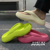 JUSLIN รองเท้า รองเท้าแตะผู้หญิง อ่อนนุ่ม สไตล์เกาหลีฮ แฟชั่น สะดวกสบาย สุขภาพดี APR2805