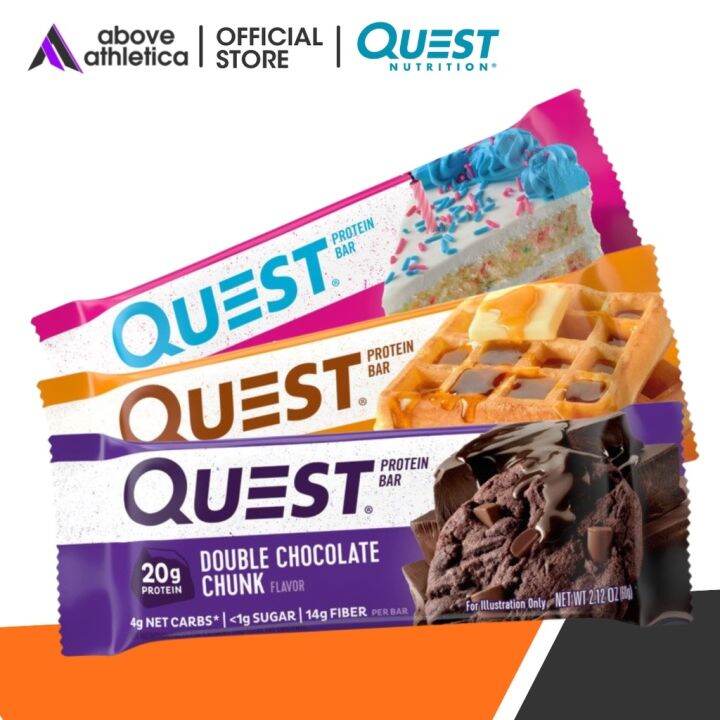 Quest Nutrition Protein Bar All Flavors Per Bar/Piece Low Carb Gluten Free Keto Friendly
