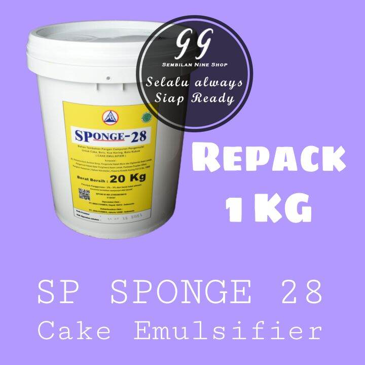 SP SPONGE 28 Cake Emulsifier 1 KG Pengemulsi Pengembang Kue Emulsi Halal Lazada Indonesia