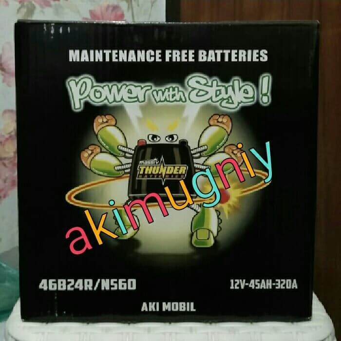Aki Mobil Massiv Thunder Ns60 Aki Kering Apv Carry Avanza Xenia Terios