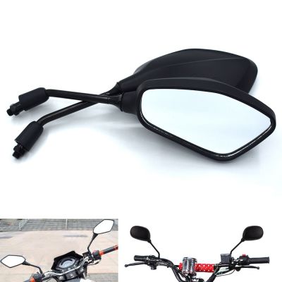 ✿ กระจกสีดำด้านซ้ายและขวา Kaca Spion Motor 10มม. สำหรับ Ducati 848 1098 / R มอนสเตอร์695 696 796 1000 1100 1200