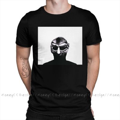 Madvillain Mf Doom Print Cotton T-Shirt Camiseta Hombre Doom Madvillain All Caps Hip Hop For Men Fashion Streetwear Shirt Gift