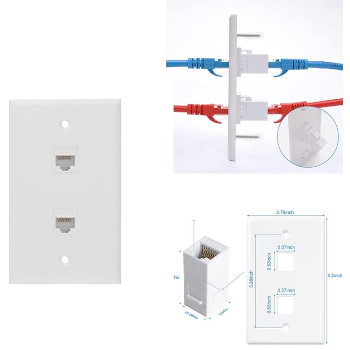 2-port-ethernet-wall-plate-cat6-female-to-female-wall-jack-rj45