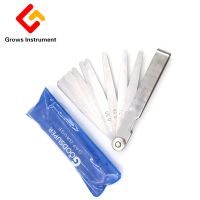 Grows Instrument 19Pcs Blades Feeler Gauge Metric Stainless Steel Gap Filler 0.01 To 1mm Thickness Gage For Measurment Tool