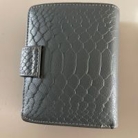 2023 New★ Sheepskin wallet genuine leather blue multilayer