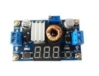 XL4015E1 DC-DC Adjustable Step-Down Module 4V-38V to 1.25V-36V 5A with Voltmeter พร้อม Heat Sink และ สกรู