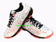 Giày Cầu Lông Mizuno Wave ThunderStorm Trắng Hồng