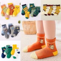 Cute Cartoon Kids Socks Boys Girls Cotton Breathable Socks Cartoon Children Socks 5pairs