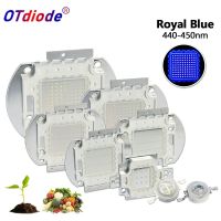 3W 5W 10W 20W 30W 50W 100W Royal Blue LED Grow Chip 440nm 450nm Light Beads Emitter Blub For DIY 10 50 100 Watt Plant Grow Lamp LED Bulbs