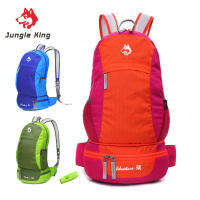 JUNGLE KING CY1606 Outdoor Climbing and Running Bag 30L Large Capacity Sports Mountaineering Backpack Waist Bag 2 In 1 Foldable