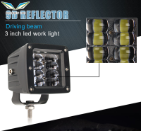 ไฟบาร์ LED สำหรับรถยนต์3นิ้ว40W,ไฟฟลัดไลท์ลำแสง DRL 4X4ไฟหน้ารถออฟโรด