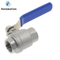 Stainless Steel SS 304 Pipe Two-piece Ball Valve Female Threaded 1/4 3/8 3/4 1 1-1/4 Sanitary ON-OFF Ball Valve Straight