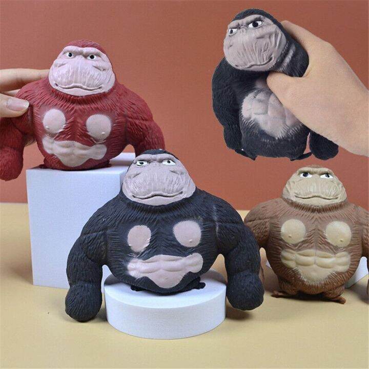 DEMI Fun Elastic Gorilla Ape Stretch Monkey Sculpture Relieve Stress