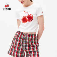 ➧[KIRSH] เสื้อยืดครอปจุดซ่อมด่วนเชอร์รี่ใหญ่ 23SS