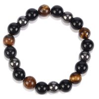 ส่วนลดที่ดีที่สุด Tiger Eye Triple Protection Hematite และ Black Obsidian Bracelet Witch Wizard