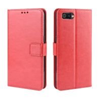 เคสกระเป๋าสตางค์สำหรับ Realme C2เคสแบบพับปิดได้มีขาตั้งฝาครอบ PU หนังกลับ