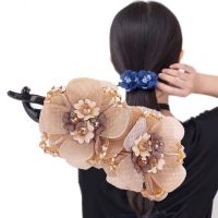 Korean New Fashion Flower Hair Clip Fabric Twist Clip Hair Discs Exquisite Hair Accessories