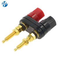 1 ชิ้น Gold Plated Banana Plug Connector เครื่องขยายเสียงลำโพง Extended Terminal Binding Post-HGJHJ STORE