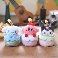 Ellen Sanrio Kuromi Cinnamoroll Kirby ตุ๊กตาเค้ก ของขวัญสําหรับเด็กผู้หญิง จี้เค้กวันเกิด เทียนยัดไส้ ของเล่น