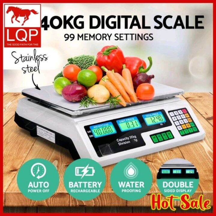 New LQP Digital Weighing Scale Food Computing 1Kg To 40Kg Lazada PH