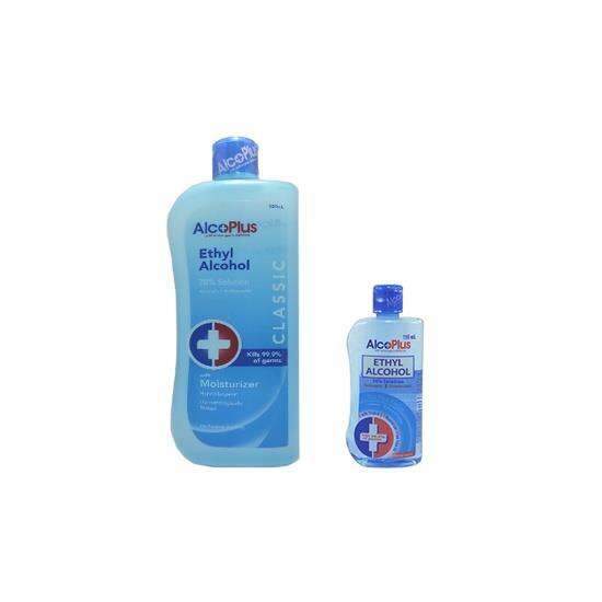 COD AlcoPlus Ethyl 70 Alcohol 500ml With Moisturizer 150ml | Lazada PH