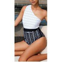 One shoulder Slim fit Cover the belly Slim Spa bathing suit