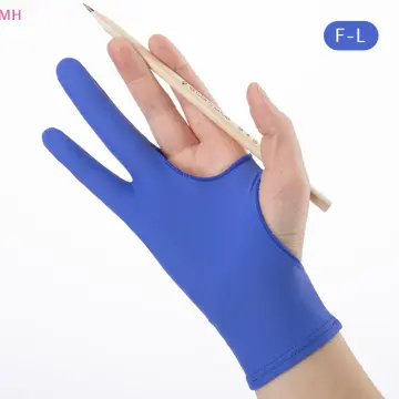 2 Fingers Drawing Glove An-ti-fouling Artist Favor Any Graphics