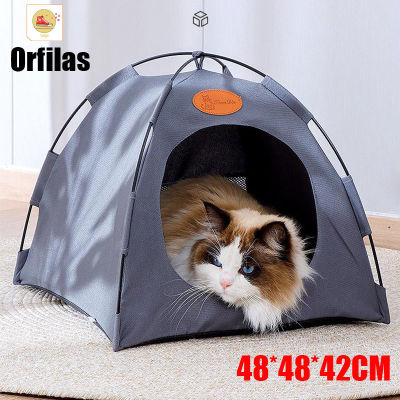 Orfilas 😺😺 คอกแมว คอกสุนัข ที่นอนหมาแมว ที่นอนหมา กรงแมวขนาดใหญ่ รังเต็นท์สำหรับสัตว์เลี้ยง พับเก็บได้และถอดออกได 48*48*42CM