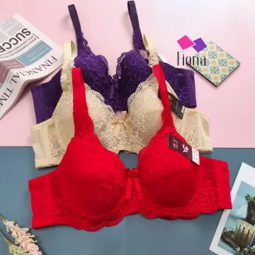 KL READY STOCK Sexy Elegant Deep-V Embroidered Flower Side Support Push Up  Wired Bra COLI BERDAWAI/BESI B0008