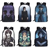 TV Show Wednesday Element Pattern Kids Bookbag Women Casual Shoulder Backpacks Large Capacity Student School Bags for Girls