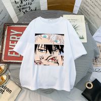 【hot】 เสื้อผ้าแฟชั่นสไตล์ใหม่ แฟชั่นสตรีทTshirt Manga Japanese Anime Jujutsu Kaisen T Shirt Men Gojo Satoru Tops Yuji Itadori Graphic Tees Cool Unisex T-shit