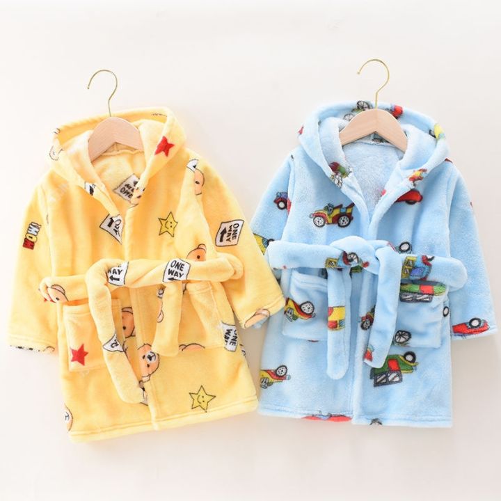 xiaoli-clothing-euerdodo-ฤดูหนาวเด็ก39-s-เสื้อคลุมอาบน้ำสักหลาดเด็กชุดนอนการ์ตูนคลุมด้วยผ้าเด็กเสื้อคลุมชุดนอน-nightgown-homewear-เสื้อผ้า