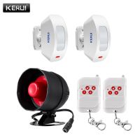 KERUI Standalone Security Alarm System Wireless Siren Motion Sensor Local Alarm Siren Horn With up to 100db Alarm Kit Household Security Systems House