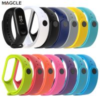 Tali jam silikon warna-warni untuk Xiaomi Band 7 6 5 3 4 gelang gelang Smart Watch gelang pengganti untuk mi band 6 5 4 3 tali