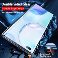 360 Metal Double-sided Glass cover For Honor 50 Pro SE P40 Mate 40 30 Fall prevention Lens protection case Snap on case