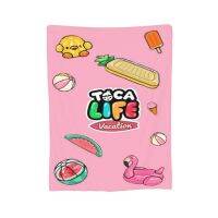 Toca Life World 2 30 "X 40" Selimut Bulu ผ้ากำมะหยี่สำหรับเด็กน้ำหนักเบานุ่มผ้านิ่มสบายอุ่นสบายขนาด75*100ซม.