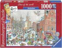 จิ๊กซอว์ Ravensburger - Cities of the world (Amsterdam)  1000 piece (ของแท้  มีสินค้าพร้อมส่ง)