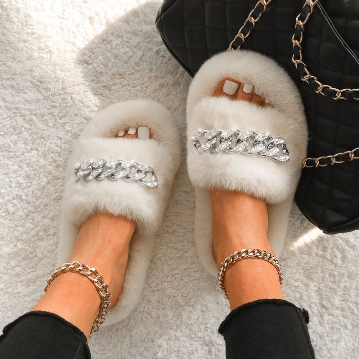 hot-sell-fluffy-flip-flops-furry-fur-slides-diamond-chain-plush-house-slippers-women-fashion-open-toe-faux-fur-slippers-indoor-warm-shoes