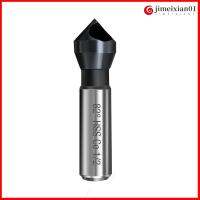 JIMEIXIAN01 เหล็กความเร็วสูง 3/8 "ก้านกลม Countersink สว่าน เงินสีเงิน สีดำสีดำ Chamfering เจาะจุด facer ทนทานต่อการใช้งาน บอดี้1/2ค่ะ 82องศาจุดมุมเฉียงหลุม Chamfering ตัด คนงานงานประดิษฐ์