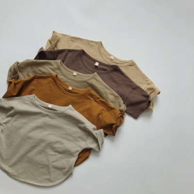 Summer Boys Orangic Cotton Solid T-Shirt Top Tees