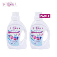 Wienna แฟบริค วอซ วิท แอนตี้้ ริ้งเกิ้ล แคร์ DC11102 ผลิตภัณฑ์ซักผ้า สูตรลดรอยยับ  1000 มล. Pack2