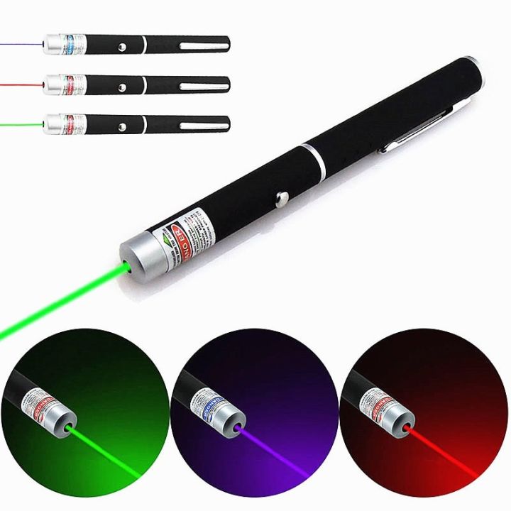 5MW High Power Green Blue Red Dot Tactical Laser Light Pen 530Nm 405Nm