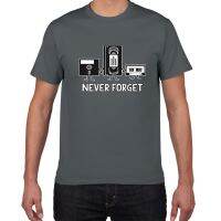 เสื้อยืดลําลอง ผ้าฝ้าย แขนสั้น พิมพ์ลาย Never Forget Sarcastic Graphic Music Novelty สําหรับผู้ชาย VWMV