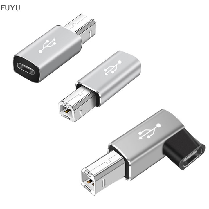 fuyu-usb-type-c-female-ถึง-b-male-อะแดปเตอร์เครื่องพิมพ์สแกนเนอร์สำหรับคีย์บอร์ดตัวควบคุม-midi