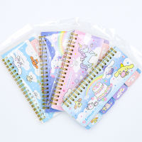 Sanrio Family Kuromi Melody Cinnamoroll Cute Cartoon Student Record Color Page Piano Style Classified Notebook Creative Notepad