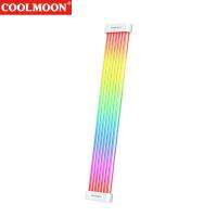 Coolmoon สายตกแต่ง8พิน/24Pin หลอดไฟ LED ยืดหยุ่นบาร์ DIY อเนกประสงค์สำหรับหน่วยจ่ายไฟ