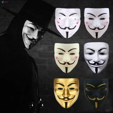 V for Vendetta Mask Guy Fawkes Anonymous Halloween Masks Fancy Dress  Costume