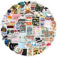 hotx【DT】 50pcs Reading Stickers Notebooks Computer Stationery Laptop Scrapbooking Material Supplies