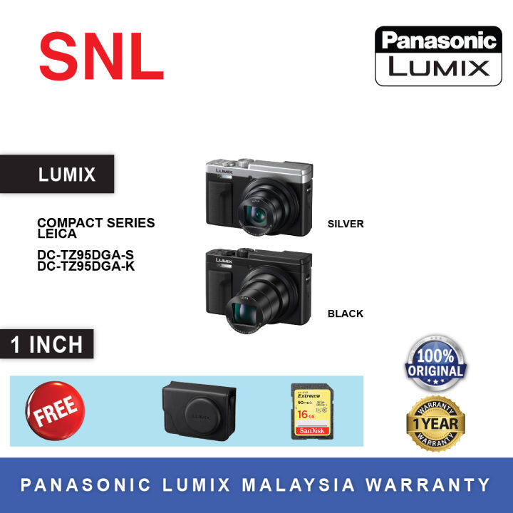 Panasonic Lumix Digital Camera TZ95 DC-TZ95DGA-K / DC-TZ95DGA-S